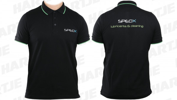 Spec-X POLOSHIRT SPEC-X UNISEX SCHWARZ / GRUEN XS