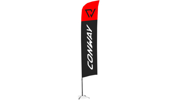 CONWAY BEACHFLAG MITTEL (75 X 300 CM)