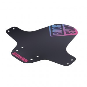 Fender MTB RockShox universal vorne schwarz+pink/blau Fade Print