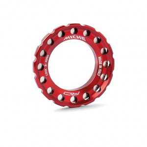 Abschlussmutter Miche Centerlock für ø27mm, rot, Aluminium, Stahl