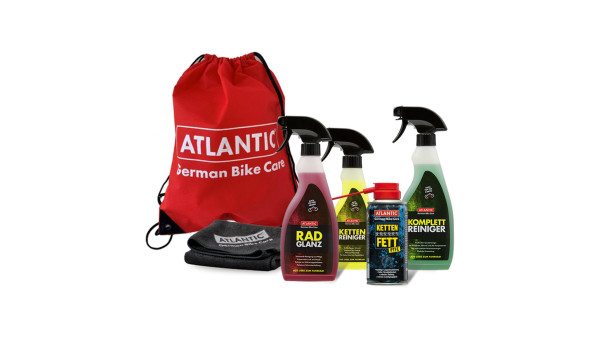 ATLANTIC FAHRRADPFLEGE- SET 4-TEILIG