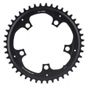 Kettenblatt SRAM Road X-Sync 110mm, 44 Z., Alu, sw, 11-f., GuardComp
