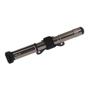 XLC Minipumpe MTB PU-M02 7 bar silber/bronze, 215mm Alu Dualkopf