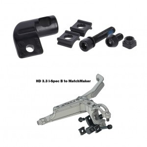 Brems-/Schalthebeladapter TRP HD 3.3 links,Shimano I-Spec auf SRAM Matchmaker