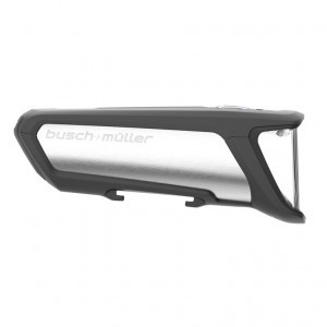 LED-Akku-Scheinwerfer b&m Ixon Core 2 70 Lux,silber,mit Lenkerhalter+Ladegerät