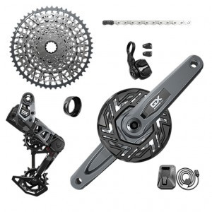 Schaltgr.set SRAM GX T-TypeEagleAXS EMTB Bosch ISIS, 160mm, 36Z, XS-1275, 10-52Z