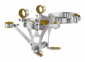 ELITE EROICA DOUBLE ALU FLASCHENHALTER 74MM SILB.