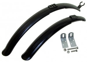 Steckblechset Import 26", 60mm, schwarz, mit Spritzschutz