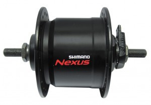 SHIMANO Nabendynamo NEXUS DH-C3000-3N 6 Volt / 3 Watt 36 Loch Schwarz Mutterntyp
