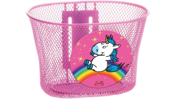 Bike Fashion KINDERKORB EINHORN METALL M LENKERHALTER