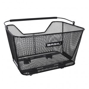 BASIL LESTO FAHRRADKORB HINTEN,SCHWARZ,WSL-SYSTEM