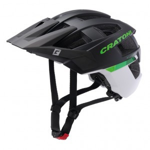 Fahrradhelm Cratoni AllSet (MTB) schwarz/weiß matt, Gr. S/M (54-58cm)