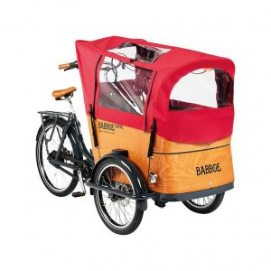 Regenverdeck Babboe rot rioja, für Curve, Docril