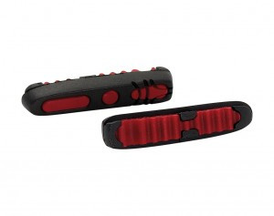 XLC Ersatzbremsgummis Road BS-X04 4er Set, 55 mm, Shim. schwarz/rot