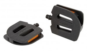 Kunststoffpedal Ergotec EP-S schwarz, 9/16", mit Reflektoren