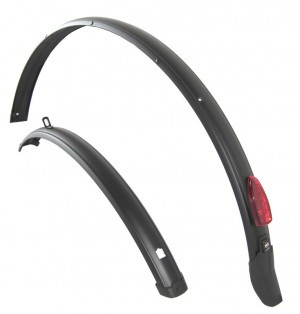 Schutzblechsatz SKS 28" 45mm breit schwarz matt
