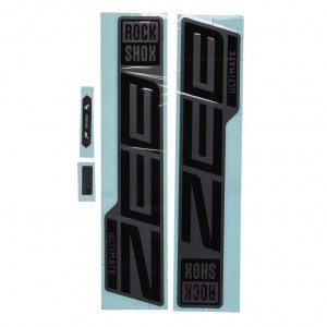Gabel DecalKit RockShox ZEB Ult. 27/29",Gloss Black f. matt grau