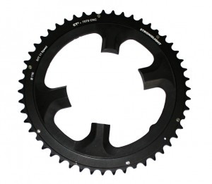 Kettenblatt Stronglight Dura-Ace 110mm, 50 Z. außen, Alu, sw, 11-fach