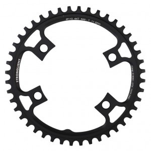 Kettenblatt Stronglight Gravel f.Shimano 110mm, 44 Z., Alu, sw, Dura Ace FC-R9000