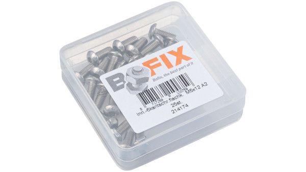 BOFIX LINSENKOPFSCH NIRO M5X12 PACK.A 25 STUECK