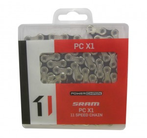 Schaltungskette SRAM PC X1 SolidPin 118 Glieder 11-fach, PowerLock, si/sw.