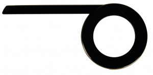 Kettenschutz Herrmans Slyde 38 Zähne, schwarz matt, Ø118mm, 319mm