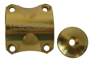 Lenkerklemmung Kit Thomson gold, 31,8, Elite X4 MTB
