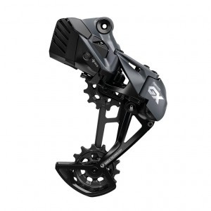 Schaltwerk SRAM GX Eagle AXS 12-fach, langer Käfig, lunar,stahl/stahl