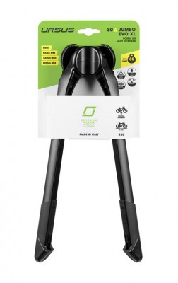 Zweibeinständer Ursus Jumbo Evo XL schwarz, 330mm, mit Platte und Schraube