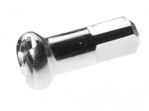 Nippel DT Swiss M 2X16 vernickelt,100 Stück,m. Rundkopf,silber