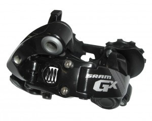 Schaltwerk SRAM GX 10-fach, kurzer Käfig, schwarz, Alu