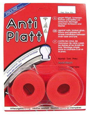 Einlegeband Anti-Platt per Paar 28", 25-28/622, 25mm, rot