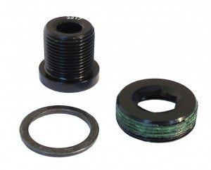Kurbelschraube SRAM M15/M22, Alu, sw, selbstanziehend, GXP
