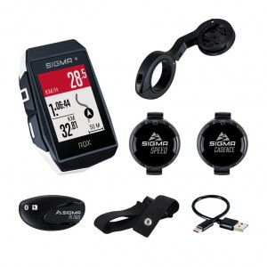 Fahrradcomputer Sigma Rox11.1 Sender Set weiß, inkl. Geschw.+Herzfr.+Trittfreq.