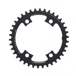 Kettenblatt Stronglight Gravel f.Shimano 110mm, 38 Z., Alu, sw, Dura Ace FC-R9000