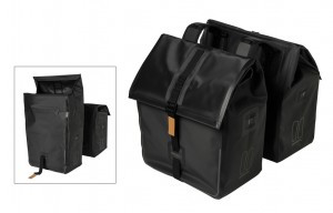 BASIL DOPPELPACKT 50 L URBAN DRY, MATT BLACK