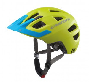 Fahrradhelm Cratoni Maxster Pro (Kid) lime/blau matt, Gr. XS/S (46-51cm)