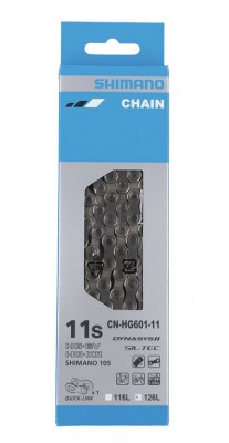 Schaltungskette Shimano CN-HG601 Q 126 Glieder,11-fach,si, mit Verschlußgl.