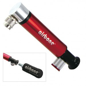 Minipumpe Airbone ZT-724 Dual Co² AV, 130mm, rot, inkl. Halter