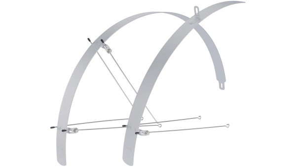 CONTEC CT ALU-PROFILSCHUTZBLECH FLAT FENDER 28 42 MM SIL