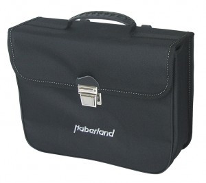 Haberland EINZELTASCHE NYLON MIT ME TALLSCHLOSS SCHWARZ