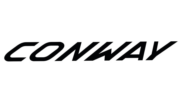 CONWAY AUFKLEBER LOGO ST BLACK/TRANS 3,5X21 CM
