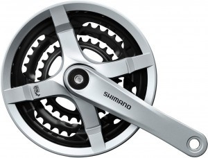 SHIMANO Kurbelgarnitur TOURNEY FC-TY501 6-fach / 7-fach / 8-fach 170 mm 48-38-28 Zähne