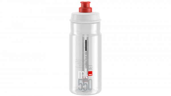 ELITE TRINKFLASCHE JET 550 ML KLAR / ROT