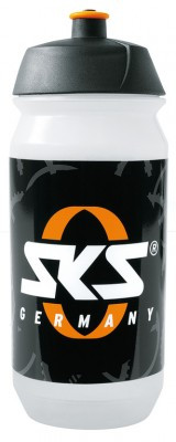 Trinkflasche SKS Small 500ml, transp. mit SKS Logo, Kunststoff