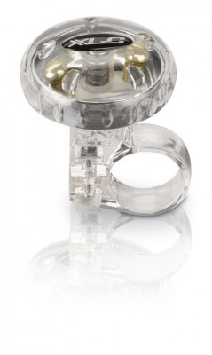 XLC Fahrradglocke DD-M12 silber transparent, Ø 36 mm