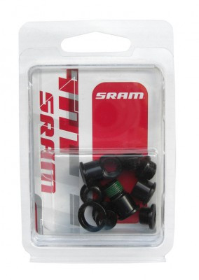Kettenblattschraubenset SRAM Red 5x2 M8,5x7/M8,5x5mm, Alu, sw, 5 Stück