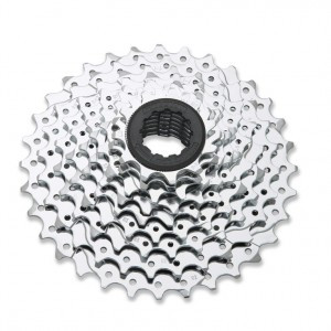 Zahnkranz-Kassette SRAM PG-950 9-fach, 11-34 Zähne, HG-Body, silber