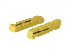 Bremsgummi SRAM Road/CX f.Carbon-Felgen gelb, VE=1 Paar, f. S-900