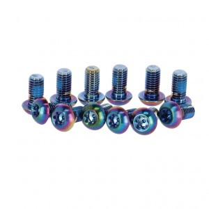 SchraubenKit SRAM für Bremsscheibe T25, Titan, Rainbow, 12 Stück